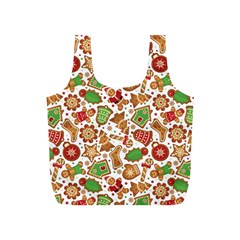 Christmas Love 6 Full Print Recycle Bag (s) by designsbymallika