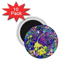 Vibrant Abstract Floral/rainbow Color 1 75  Magnets (10 Pack)  by dressshop