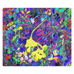 Vibrant Abstract Floral/rainbow Color Double Sided Flano Blanket (small)  by dressshop