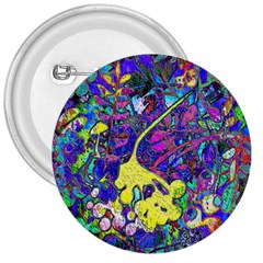 Vibrant Abstract Floral/rainbow Color 3  Buttons by dressshop