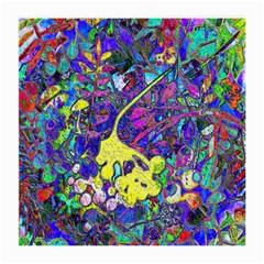 Vibrant Abstract Floral/rainbow Color Medium Glasses Cloth by dressshop