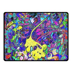 Vibrant Abstract Floral/rainbow Color Fleece Blanket (small) by dressshop