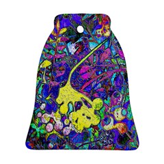 Vibrant Abstract Floral/rainbow Color Ornament (bell) by dressshop