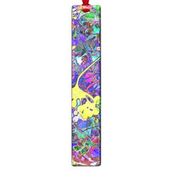 Vibrant Abstract Floral/rainbow Color Large Book Marks by dressshop