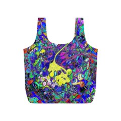 Vibrant Abstract Floral/rainbow Color Full Print Recycle Bag (s) by dressshop