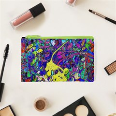 Vibrant Abstract Floral/rainbow Color Cosmetic Bag (xs) by dressshop