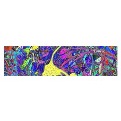 Vibrant Abstract Floral/rainbow Color Satin Scarf (oblong) by dressshop