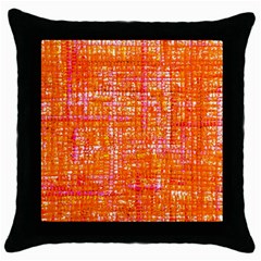 Mosaic Tapestry Throw Pillow Case (black) by essentialimage