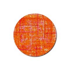 Mosaic Tapestry Rubber Round Coaster (4 Pack)  by essentialimage