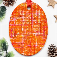 Mosaic Tapestry Oval Ornament (two Sides) by essentialimage