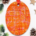 Mosaic Tapestry Oval Ornament (Two Sides) Front