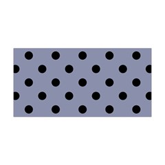 Large Black Polka Dots On Cool Grey - Yoga Headband by FashionLane