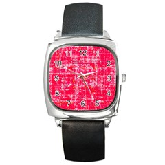 Mosaic Tapestry Square Metal Watch by essentialimage