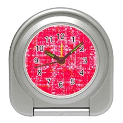 Mosaic Tapestry Travel Alarm Clock by essentialimage