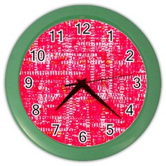 Mosaic Tapestry Color Wall Clock by essentialimage