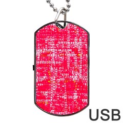 Mosaic Tapestry Dog Tag Usb Flash (one Side) by essentialimage