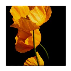 Yellow Poppies Tile Coaster