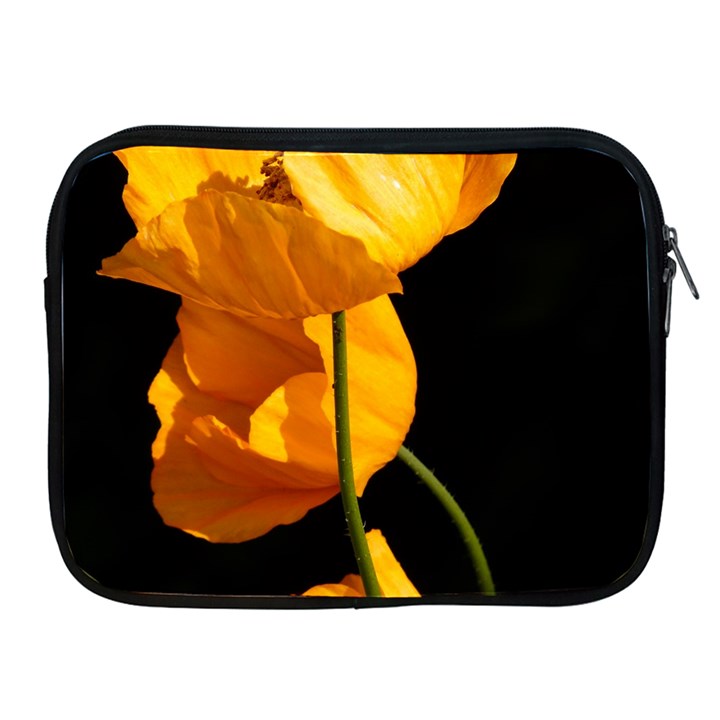 Yellow Poppies Apple iPad 2/3/4 Zipper Cases