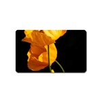 Yellow Poppies Magnet (Name Card) Front