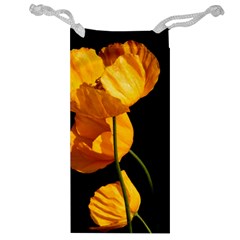 Yellow Poppies Jewelry Bag