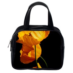 Yellow Poppies Classic Handbag (one Side) by Audy