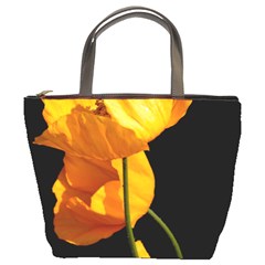 Yellow Poppies Bucket Bag by Audy