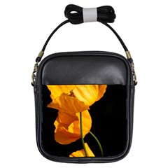 Yellow Poppies Girls Sling Bag by Audy