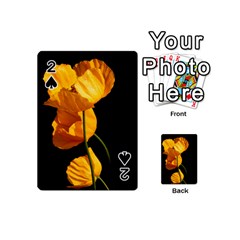 Yellow Poppies Playing Cards 54 Designs (mini) by Audy