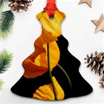 Yellow Poppies Ornament (Christmas Tree)  Front