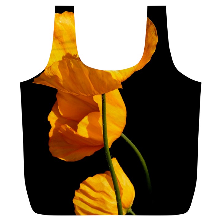 Yellow Poppies Full Print Recycle Bag (XL)