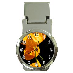 Yellow Poppies Money Clip Watches