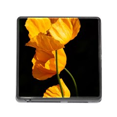 Yellow Poppies Memory Card Reader (square 5 Slot) by Audy