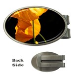 Yellow Poppies Money Clips (Oval)  Front