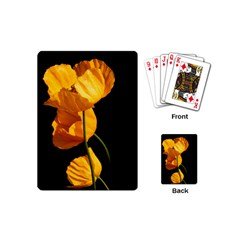 Yellow Poppies Playing Cards Single Design (mini)