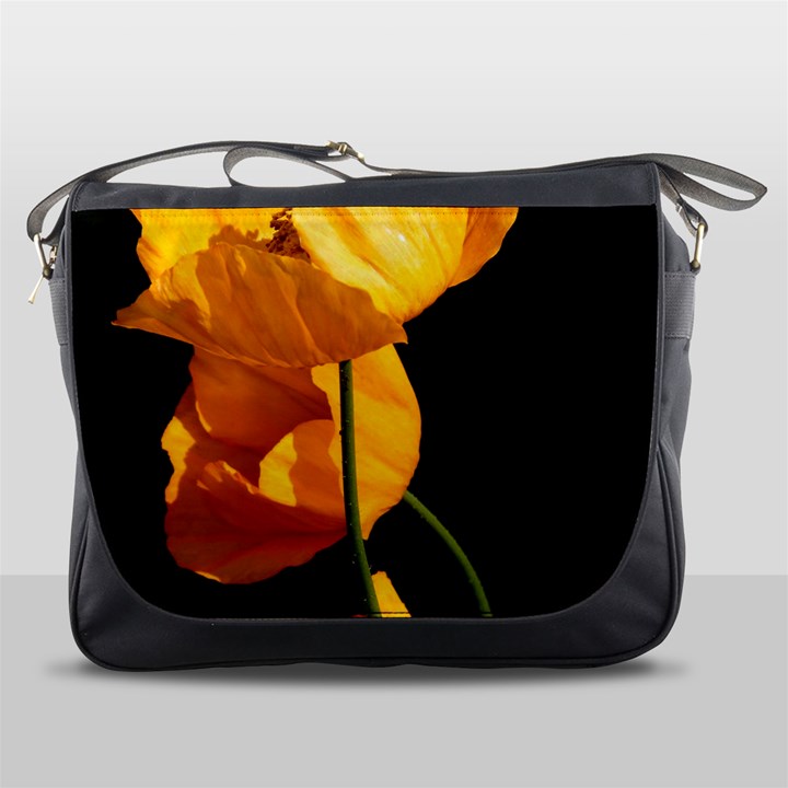 Yellow Poppies Messenger Bag