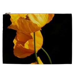 Yellow Poppies Cosmetic Bag (xxl)