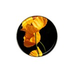 Yellow Poppies Hat Clip Ball Marker Front