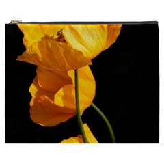 Yellow Poppies Cosmetic Bag (xxxl) by Audy