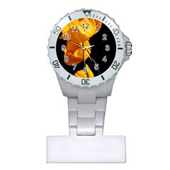 Yellow Poppies Plastic Nurses Watch by Audy