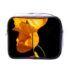 Yellow Poppies Mini Toiletries Bag (one Side)