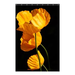 Yellow Poppies Shower Curtain 48  X 72  (small)  by Audy