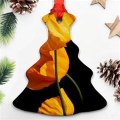 Yellow Poppies Ornament (christmas Tree)  by Audy