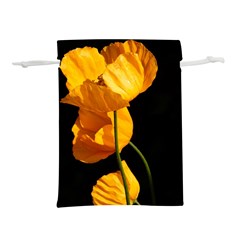 Yellow Poppies Lightweight Drawstring Pouch (s) by Audy