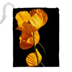 Yellow Poppies Drawstring Pouch (5XL) Back