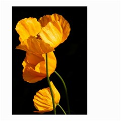 Yellow Poppies Small Garden Flag (two Sides) by Audy