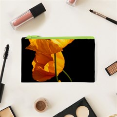 Yellow Poppies Cosmetic Bag (xs) by Audy