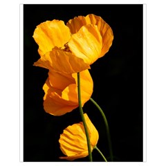 Yellow Poppies Drawstring Bag (small) by Audy