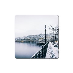 Winter Season Square Magnet by Audy