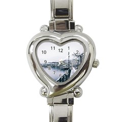 Winter Season Heart Italian Charm Watch