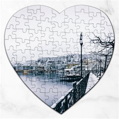 Winter Season Jigsaw Puzzle (heart) by Audy